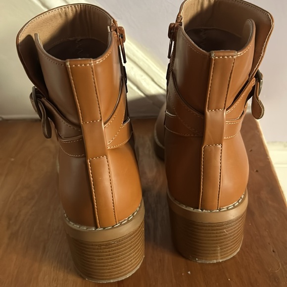 Ann Taylor Loft Riding Booties Wild Ginger Sz 9 - Picture 5 of 9